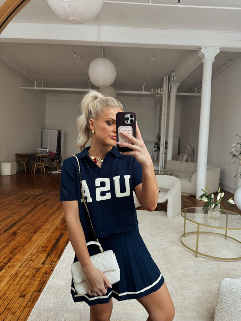 Game, Set, Match Knit Skirt